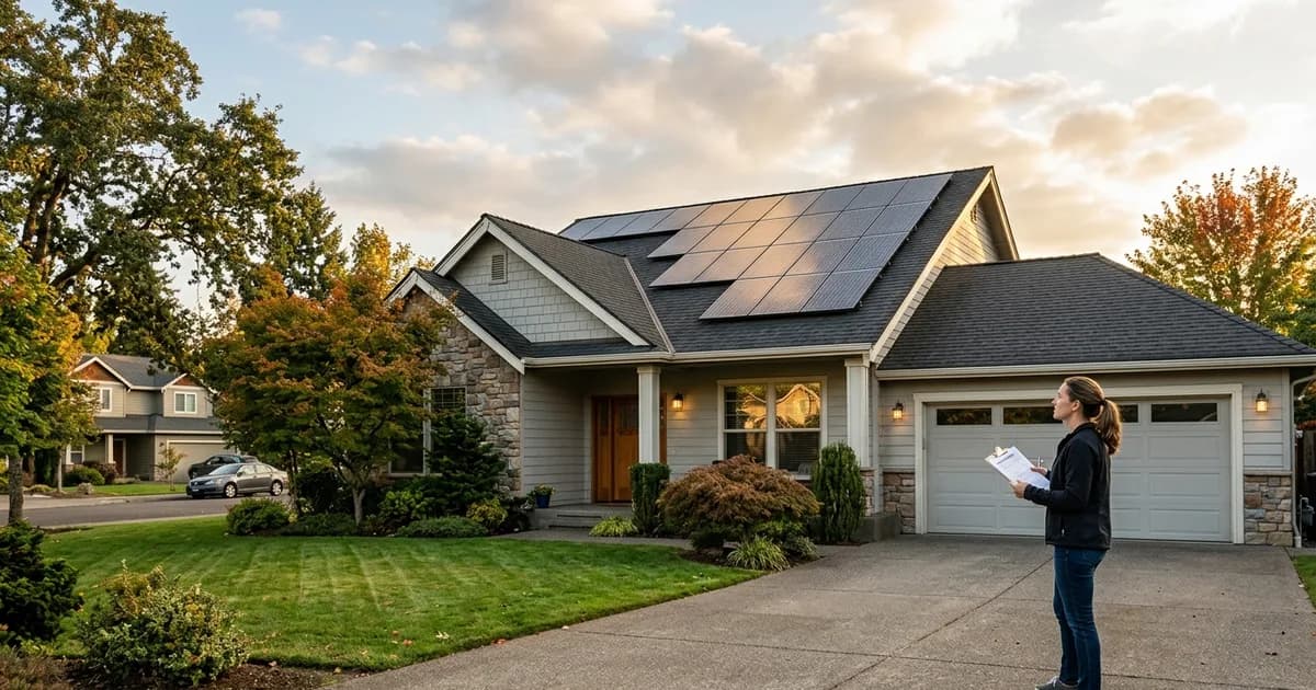 Solar Companies to Avoid: Red Flags to Watch Rooftop solar panels on a modern American home — illustration for: Solar Companies to Avoid: Red Flags to Watch