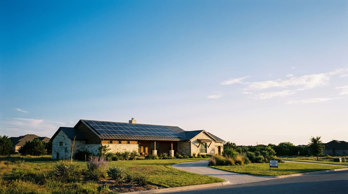 Residential home with solar panels in Dayton, Ohio Residential house with modern solar energy system in Dayton, Ohio - Electricity Rates