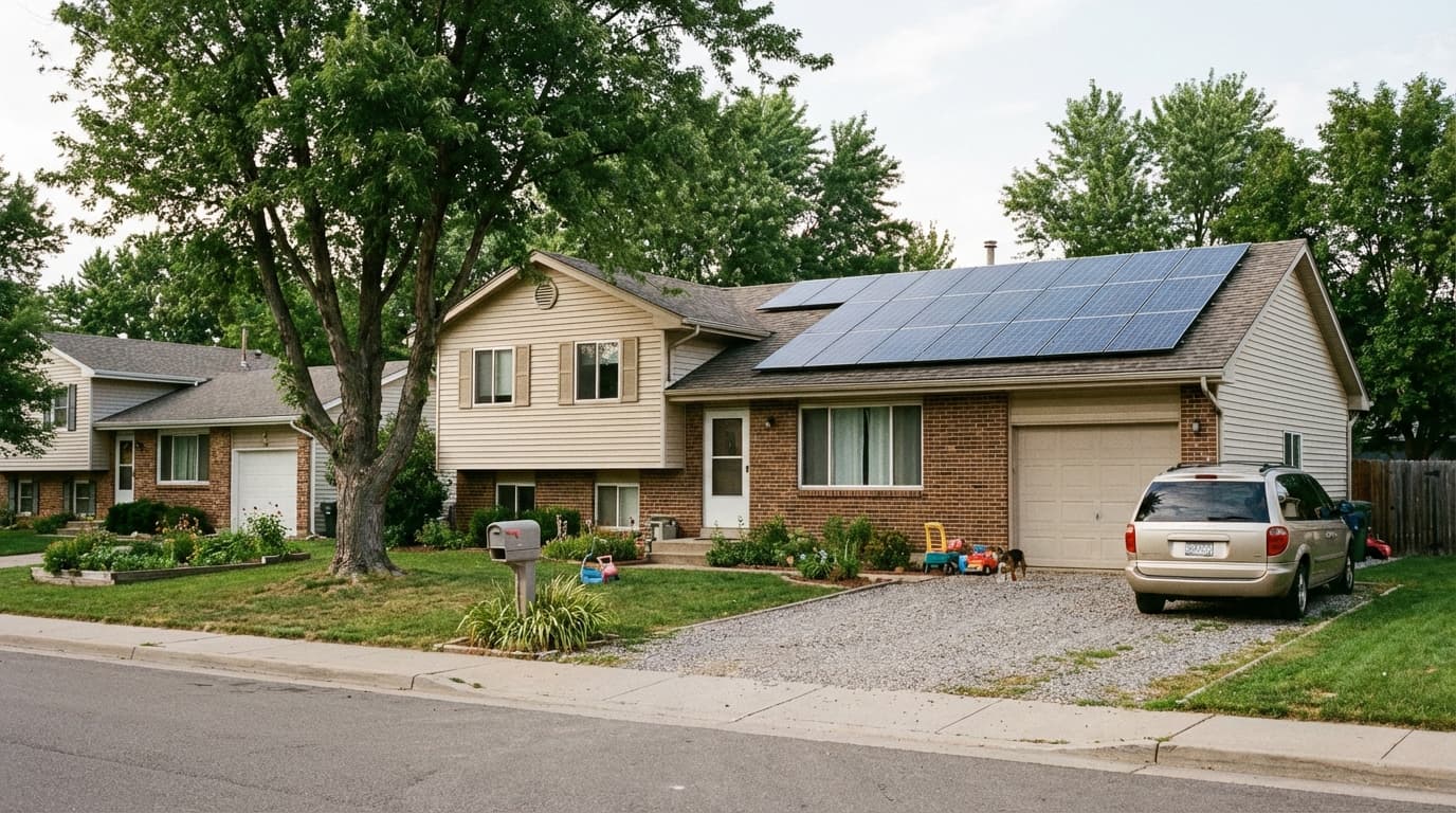 Residential solar panel installation for savings