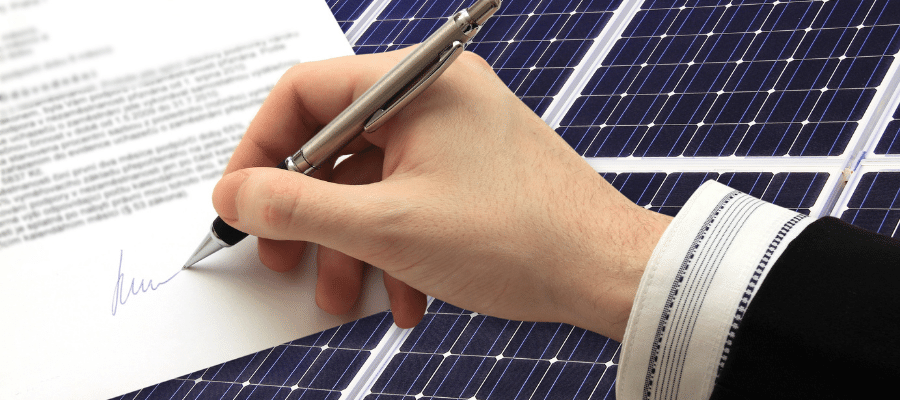 Solar purchase agreement